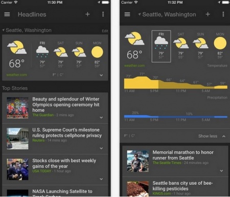 Google News & Weather  iOS