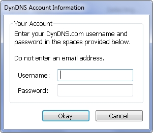 Данные для DynDNS Updater